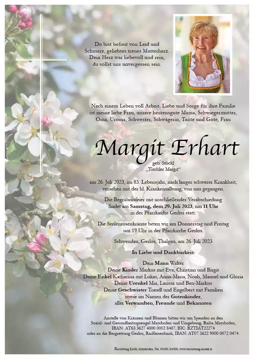 Parte von Margit Erhart